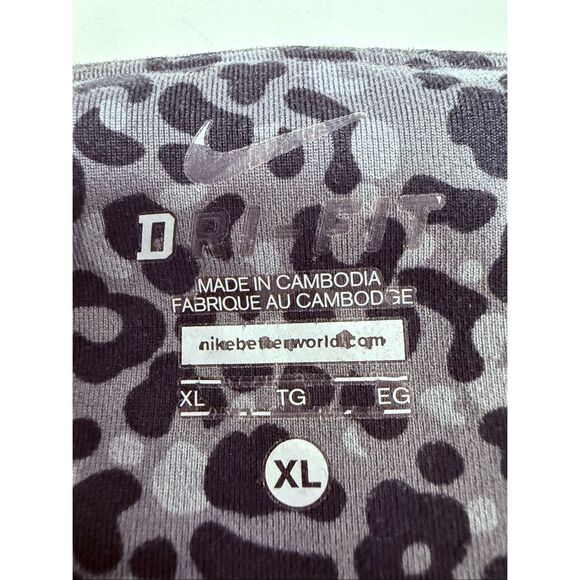 Nike Women’s Dri-FIT Leopard Print Yoga Athletic Leggings Drawstring Pocket SzXL - Picture 11 of 16